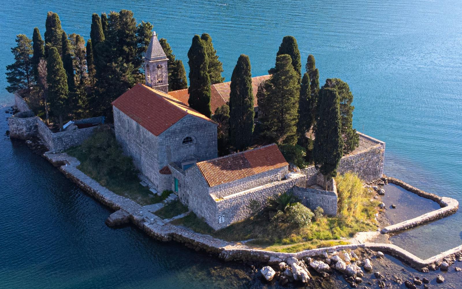 Our Lady of the Rocks island in the Bay of Kotor